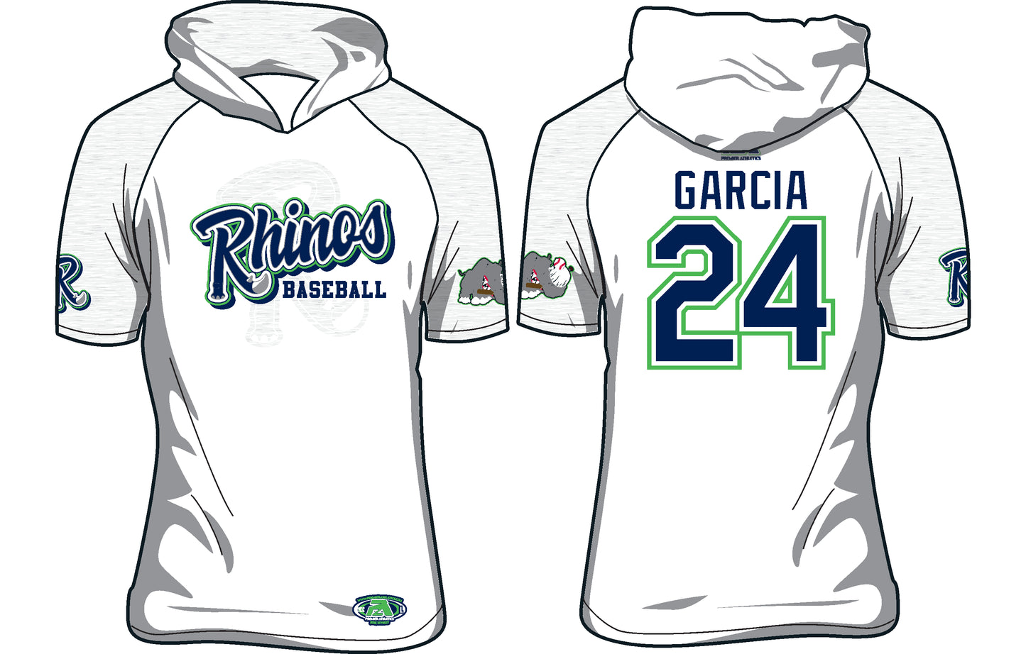 Rhinos Dryfit Hoodie #1