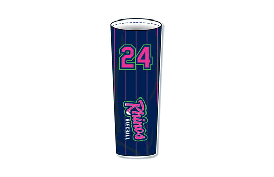Rhinos BCA Arm Sleeve - NAVY/PINK PINSTRIPE
