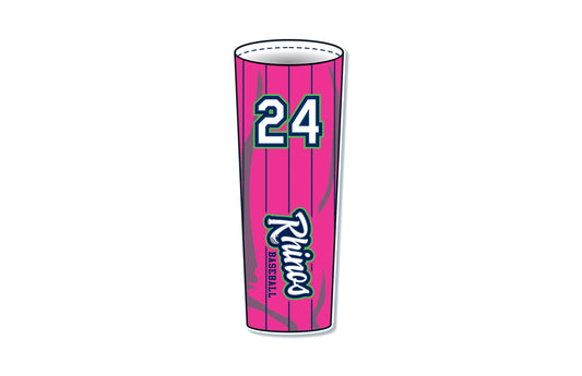 Rhinos BCA Arm Sleeve - PINK/NAVY PINSTRIPE