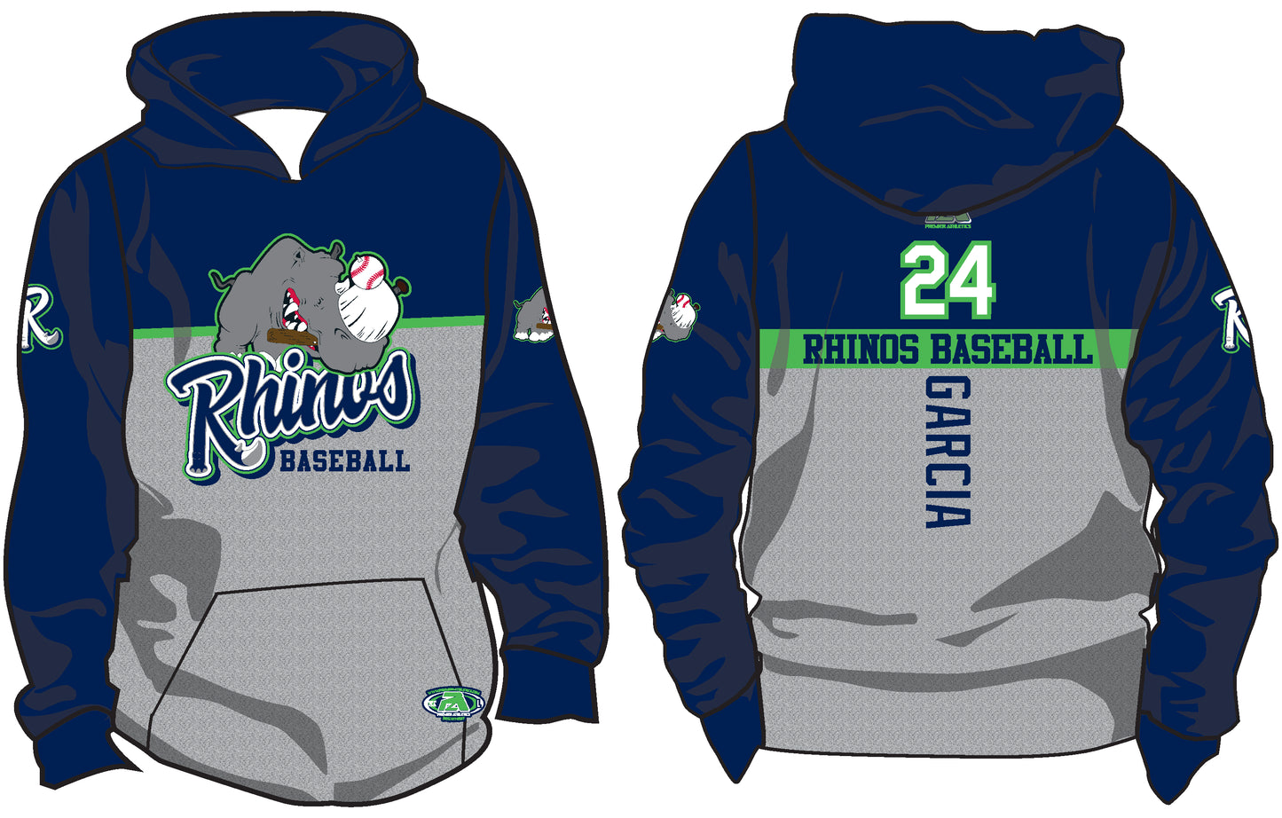 Rhinos Hoodie #10